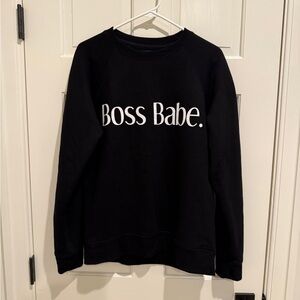 Boss Babe Sweatshirt Black M/L